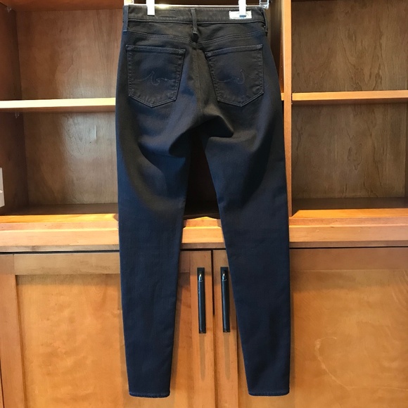 AG CONTOUR 360 STRETCH THE FARRAH HIGH-RISE SKINNY BLACK JEANS - Picture 5 of 16